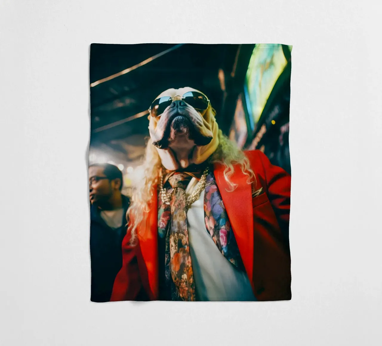 Vinnie Fleecedecke von Affiches Chien Originales – Dogland