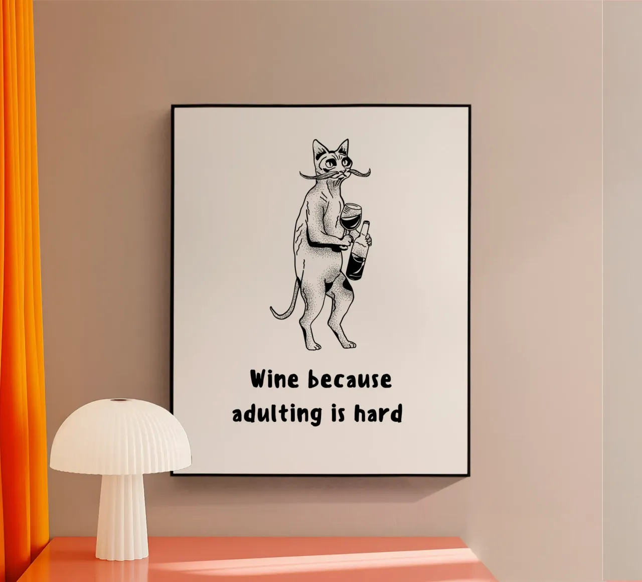 WINE BECAUSE plexiglass da BAWA