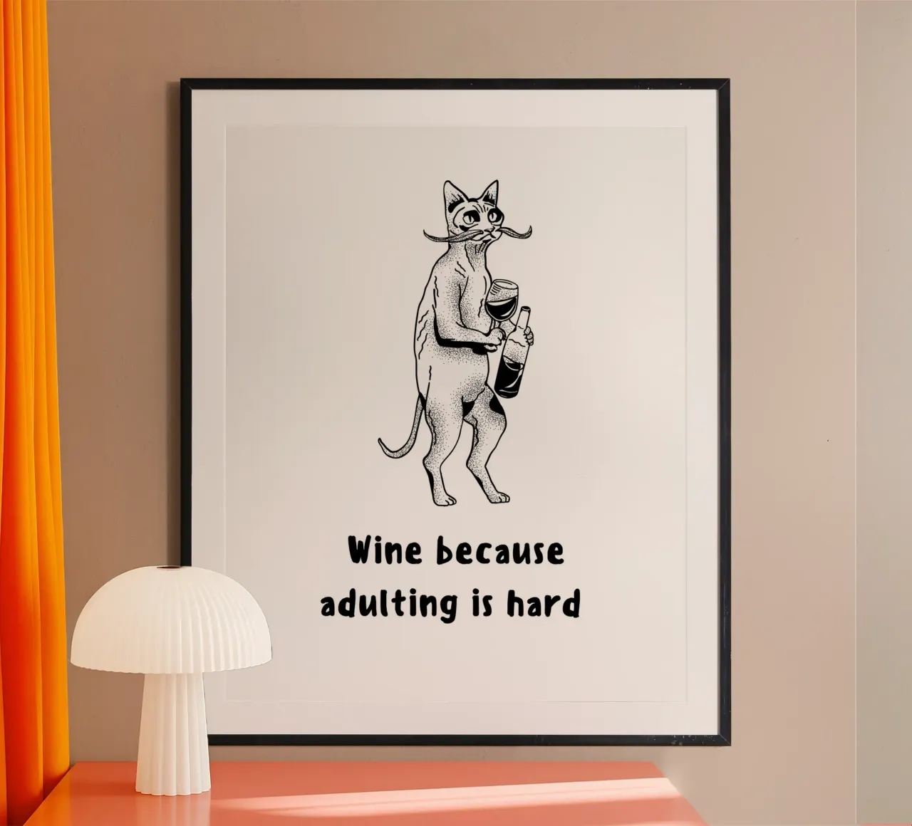 WINE BECAUSE poster da BAWA