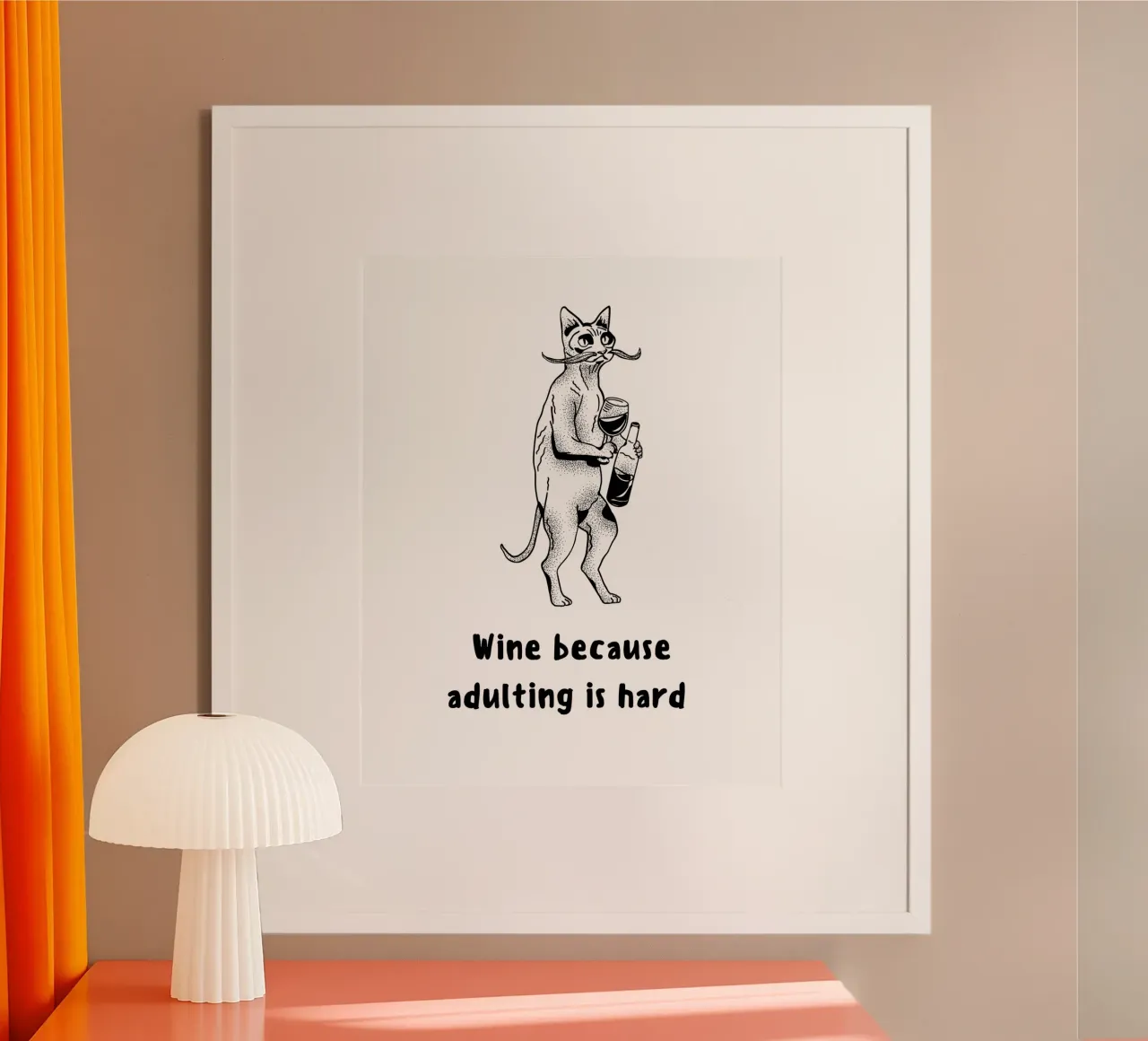 WINE BECAUSE poster da BAWA