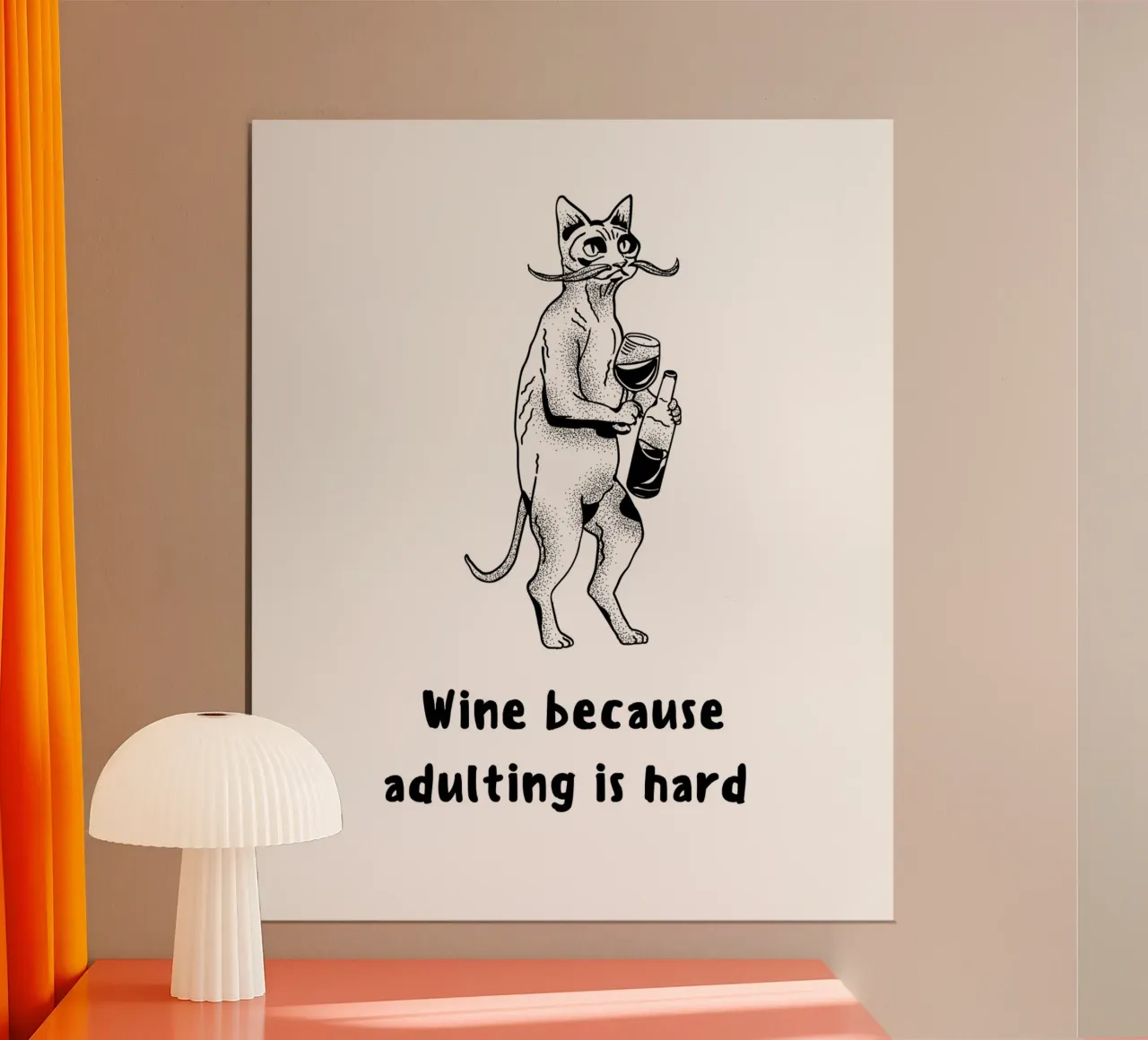 WINE BECAUSE poster da BAWA