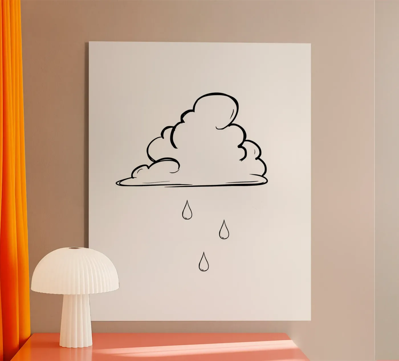 REGENWOLKE acryl van BAWA