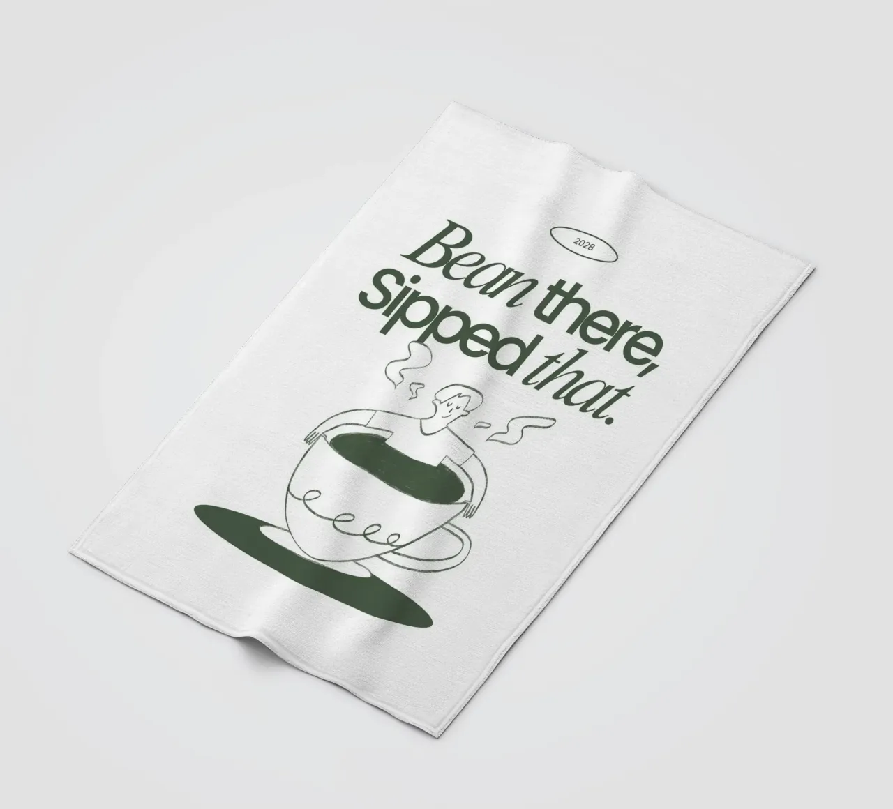 BEAN THERE, SIPPED THAT coperta in pile da BAWA