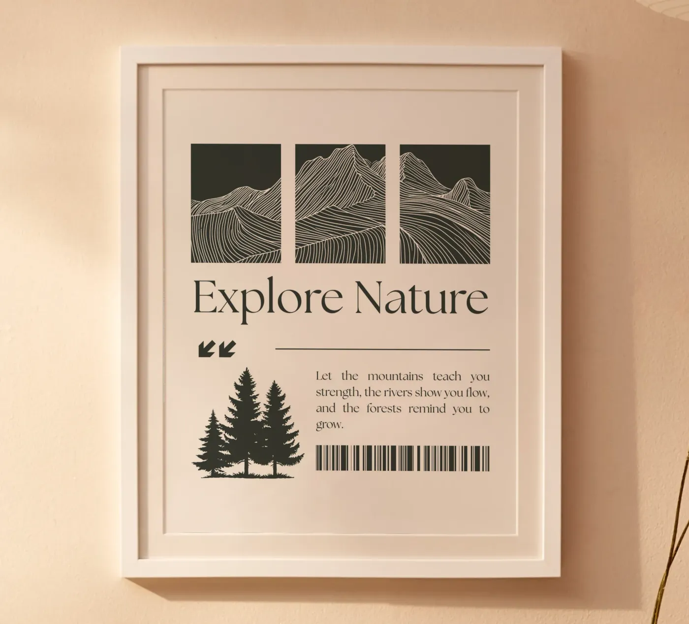 EXPLORE NATURE poster by BAWA