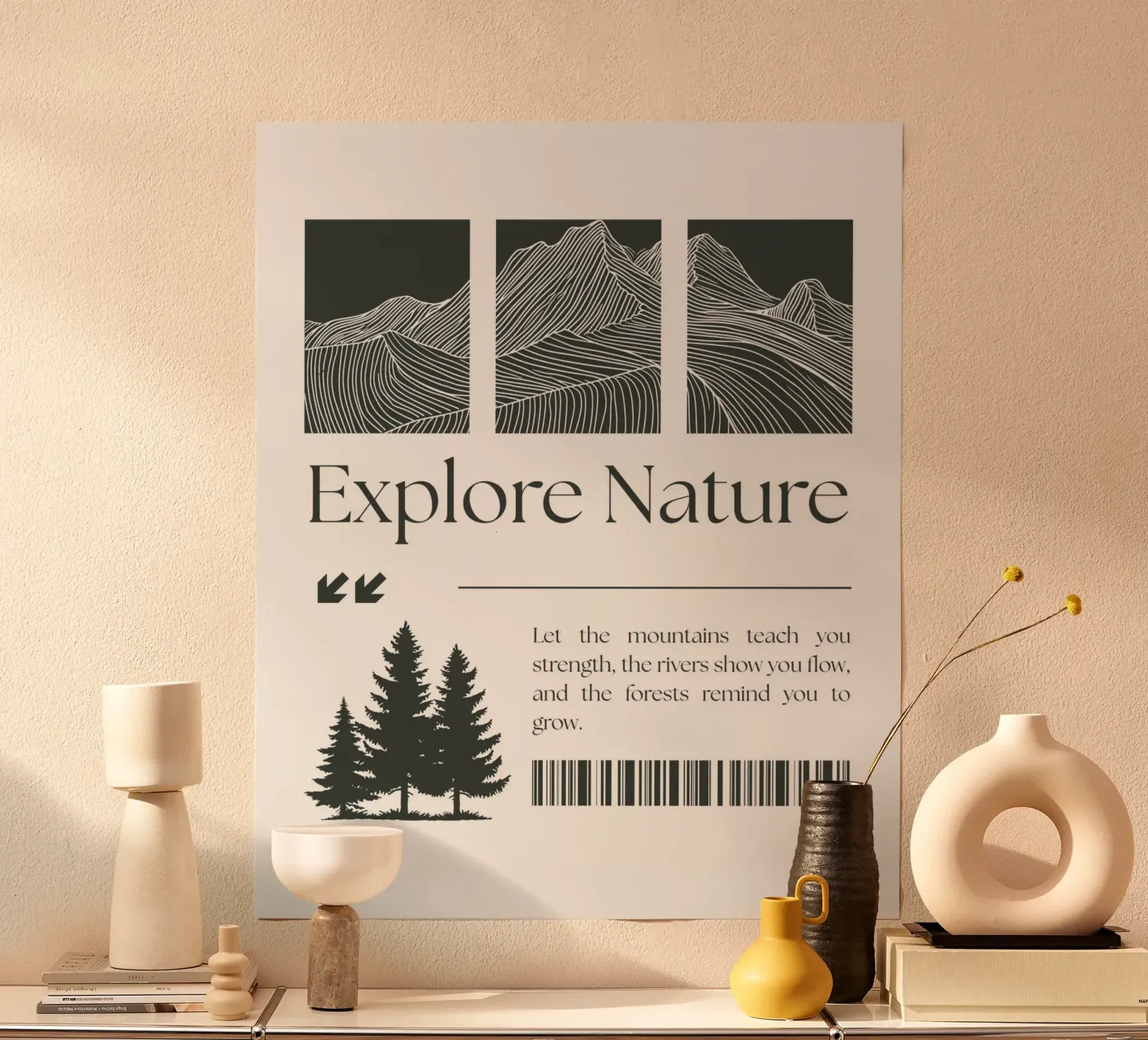 EXPLORE NATURE poster by BAWA