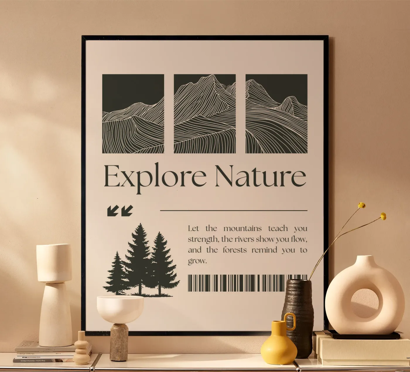 EXPLORE NATURE poster by BAWA