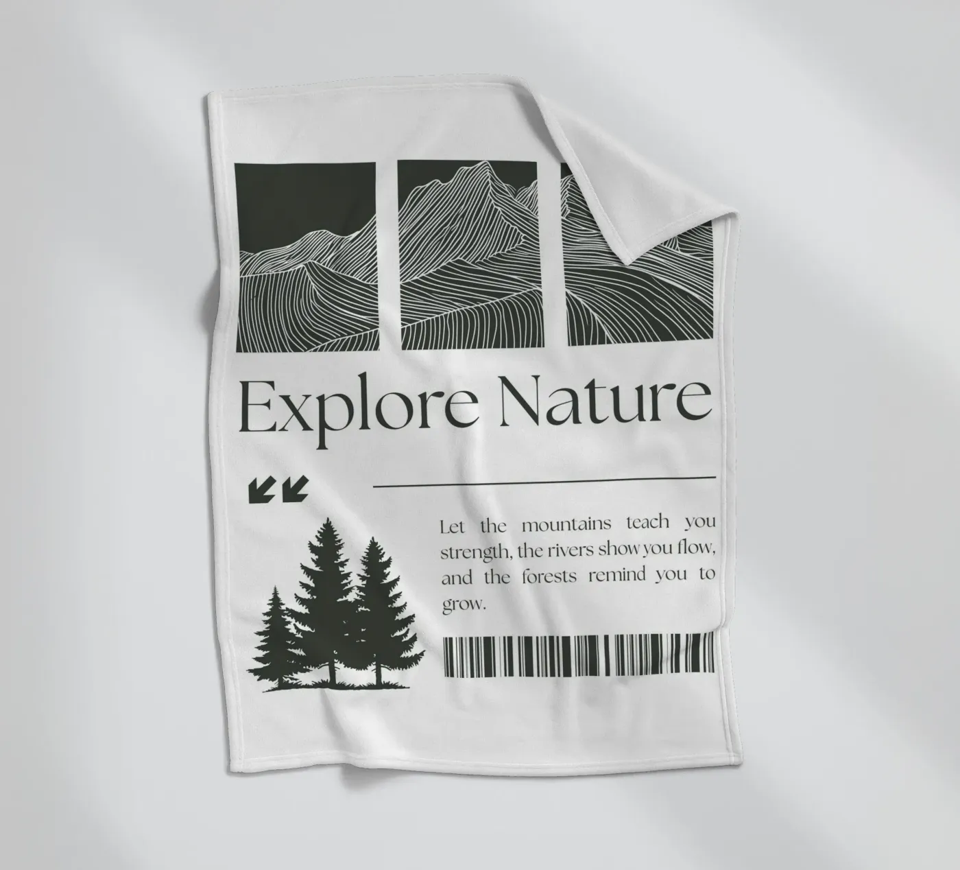 EXPLORE NATURE fleecedeken van BAWA