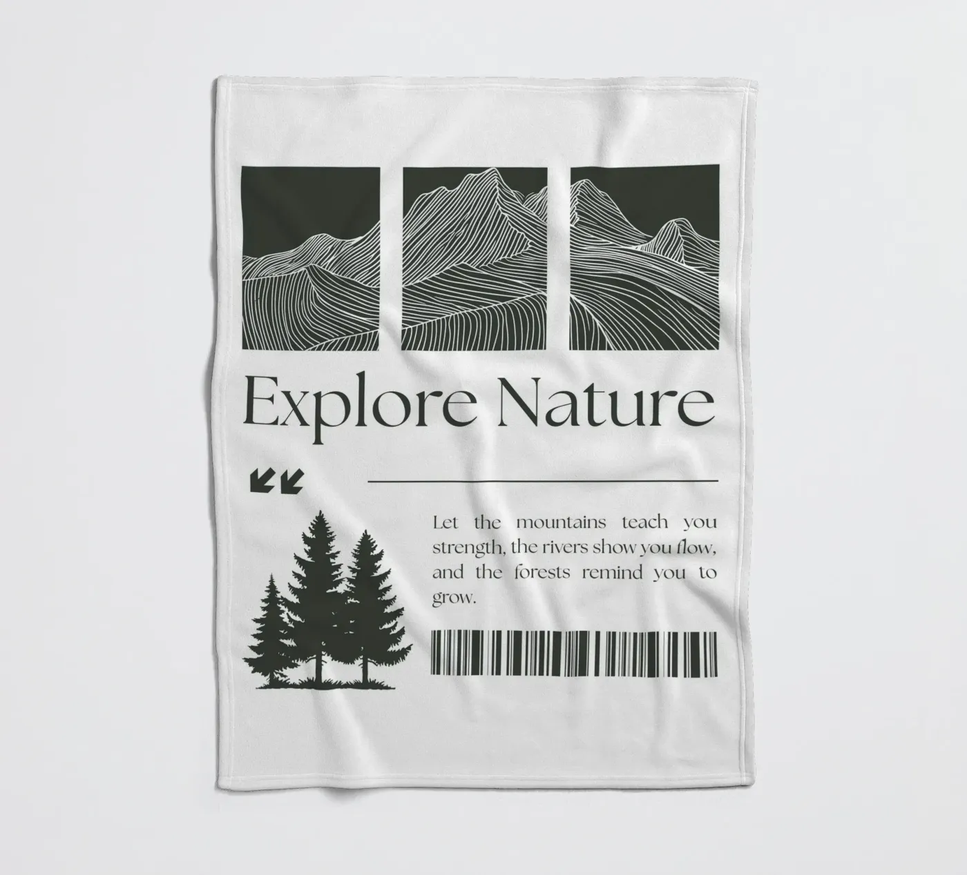EXPLORE NATURE fleecedeken van BAWA