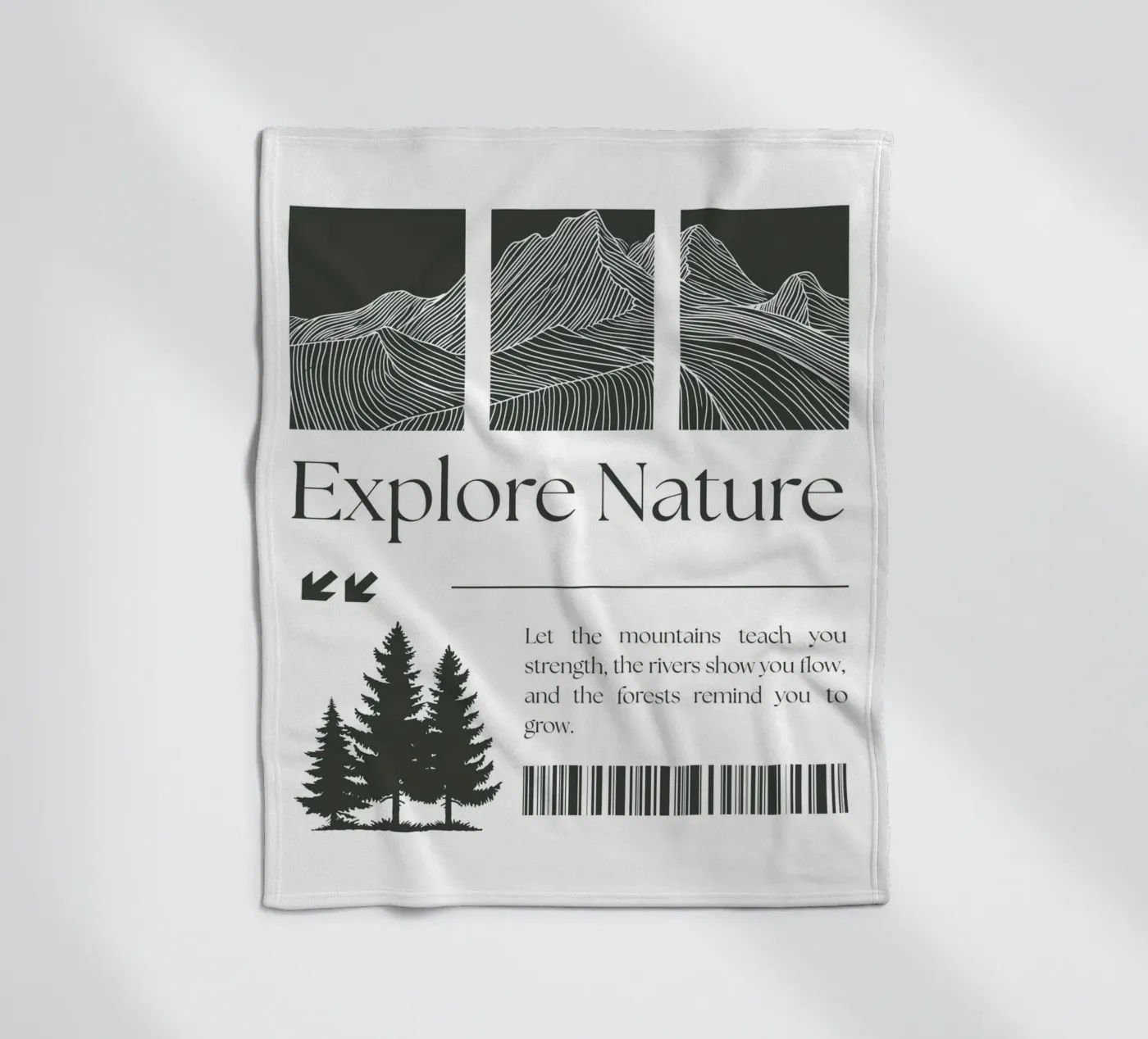 EXPLORE NATURE fleecedeken van BAWA