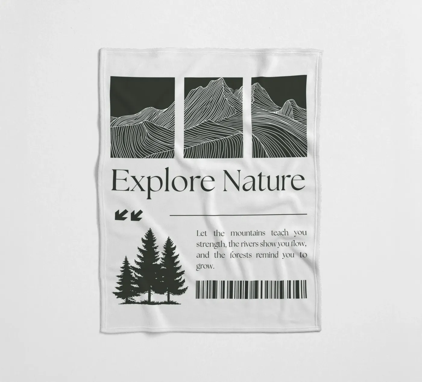 EXPLORE NATURE fleecedeken van BAWA