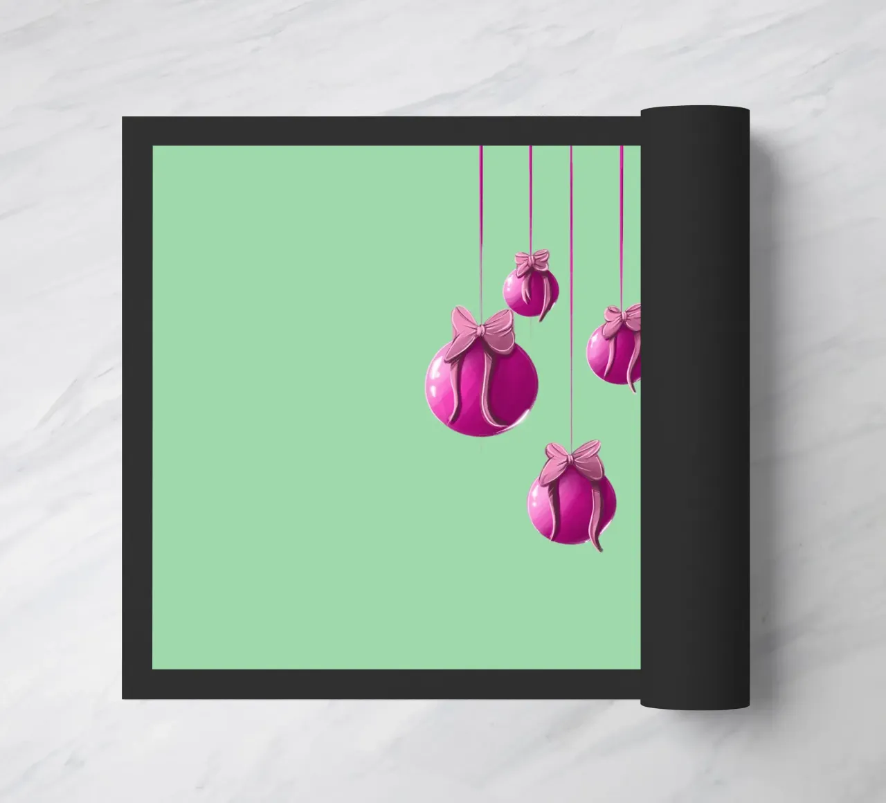 Weihnachtskugeln Fußmatte von sketch_visual_studio