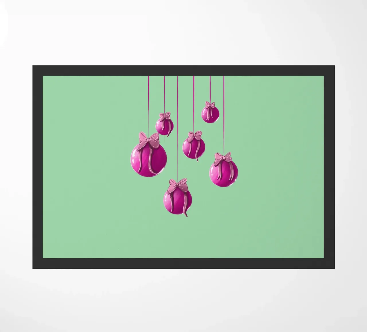 Weihnachtskugeln Fußmatte von sketch_visual_studio