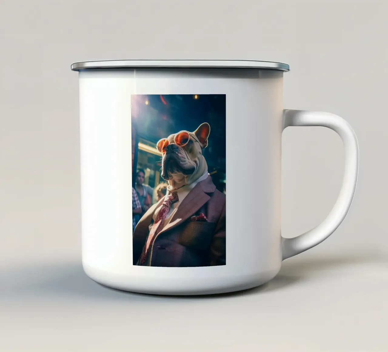 Tony tazza in smalto da Affiches Chien Originales – Dogland