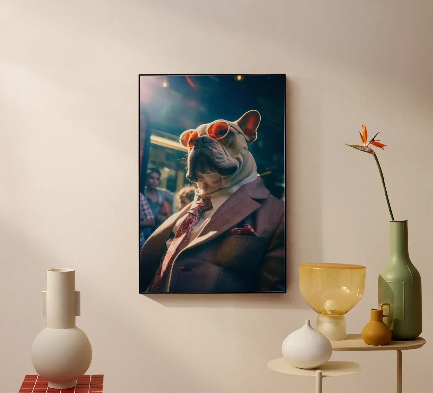 Tony acryl van Affiches Chien Originales – Dogland