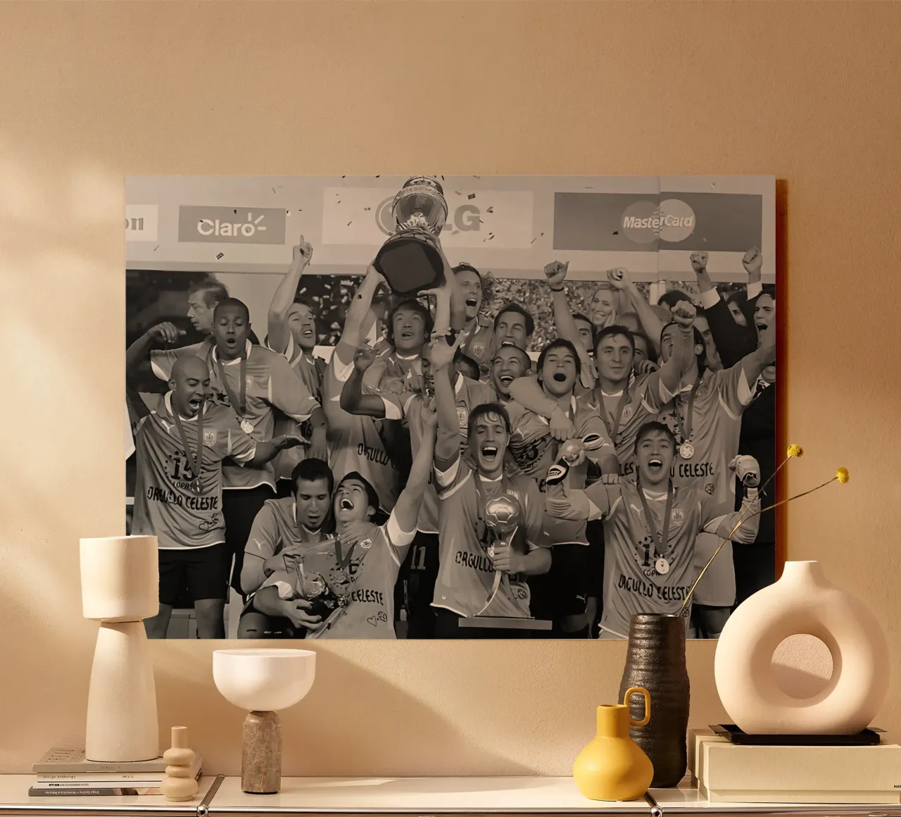 Uruguay WRCP plexiglass da Black White Poster