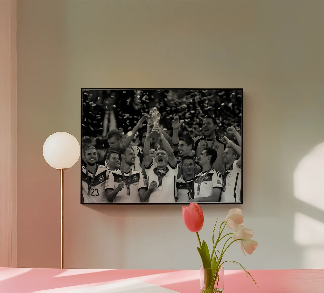 Jerman WRCP plexiglass da Black White Poster