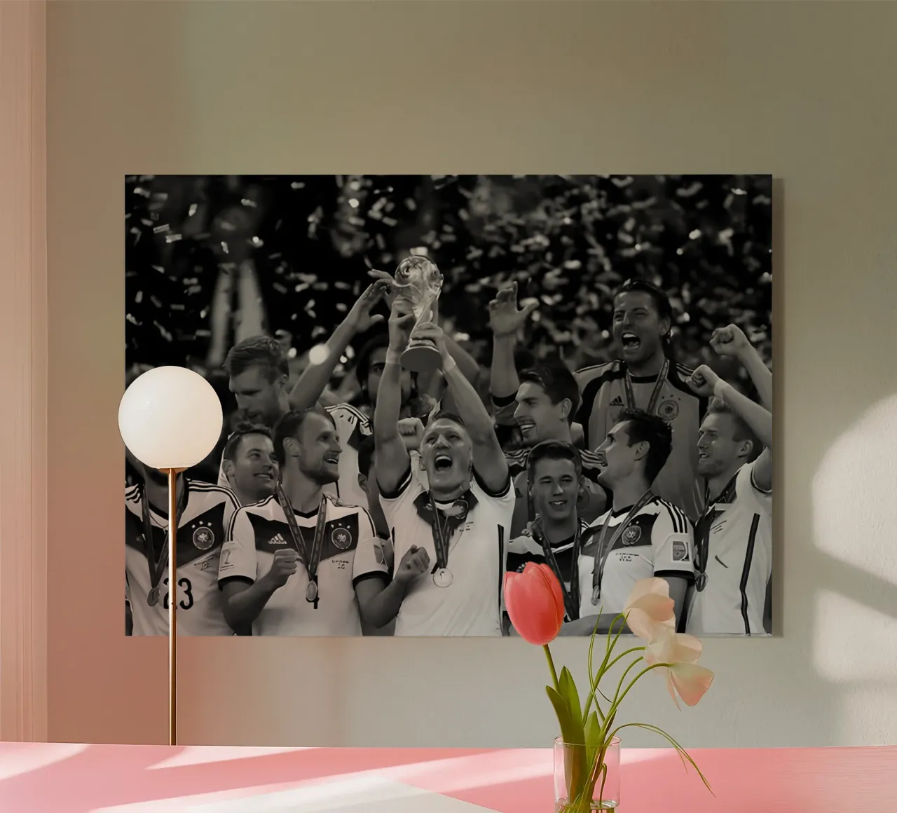 Jerman WRCP plexiglass da Black White Poster