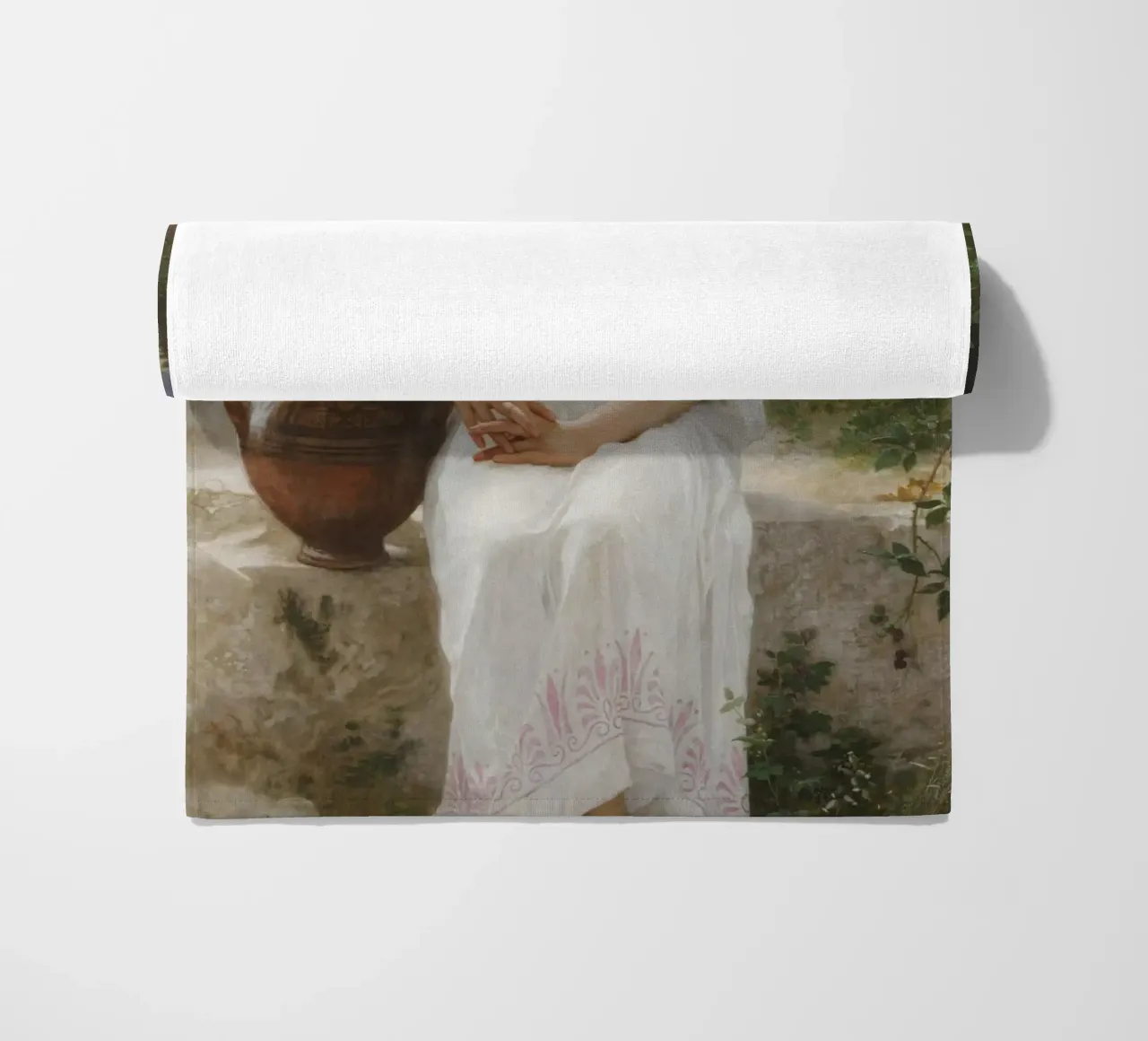 William-Adolphe Bouguereau - Les chuchotements de l'amour, 1889 serviette de plage de Timeless Artworks