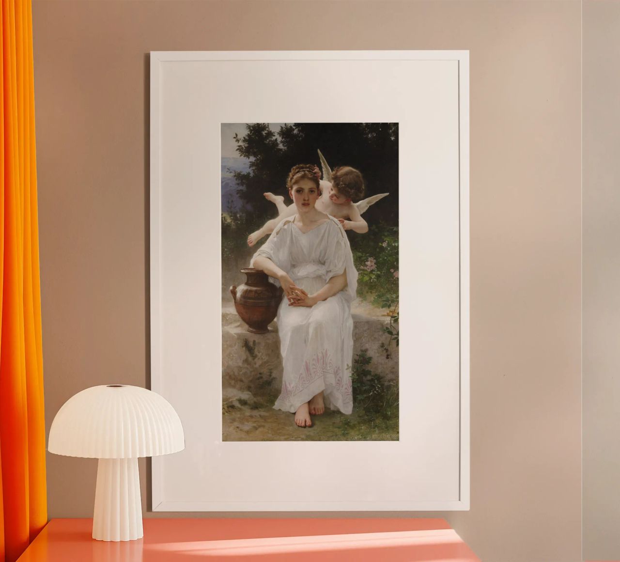 William-Adolphe Bouguereau - I sussurri dell'amore, 1889 poster da Timeless Artworks