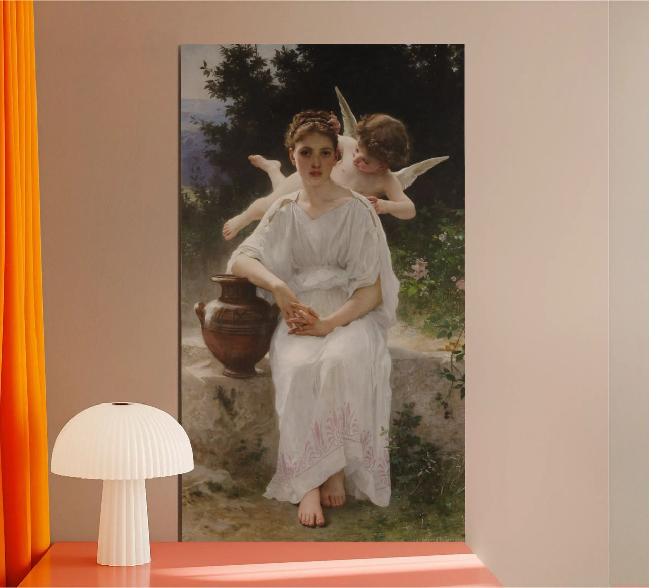 William-Adolphe Bouguereau - I sussurri dell'amore, 1889 poster da Timeless Artworks