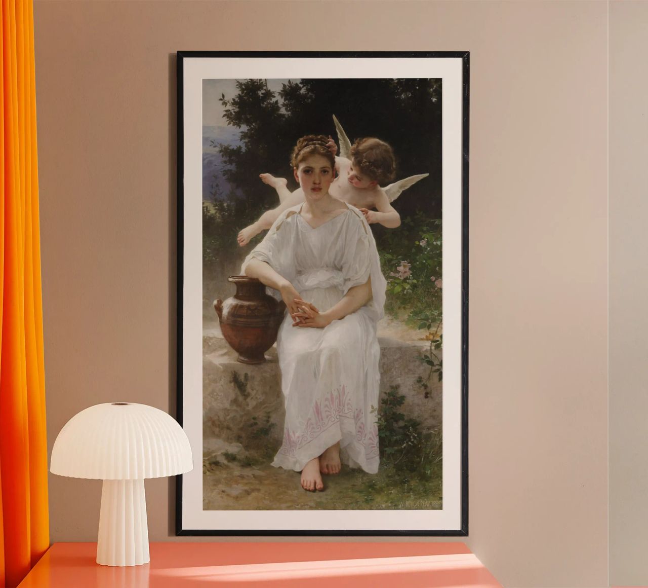 William-Adolphe Bouguereau - I sussurri dell'amore, 1889 poster da Timeless Artworks