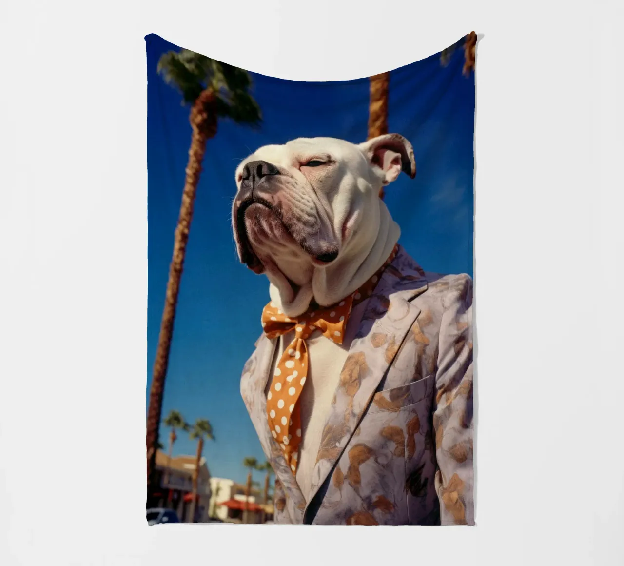 Mickey Fleecedecke von Affiches Chien Originales – Dogland