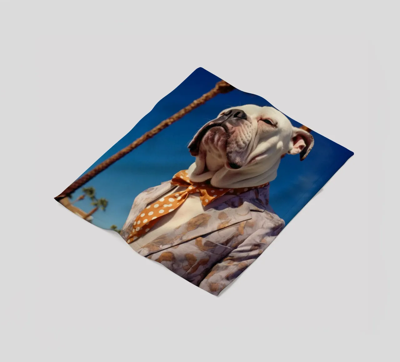 Mickey Fleecedecke von Affiches Chien Originales – Dogland