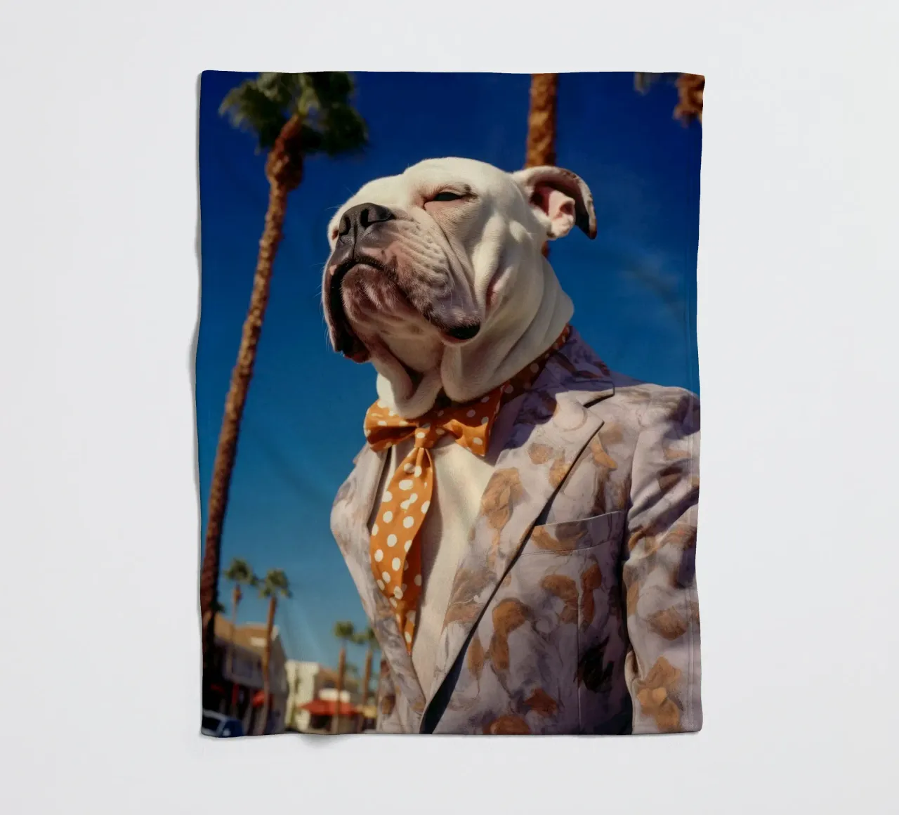 Mickey Fleecedecke von Affiches Chien Originales – Dogland