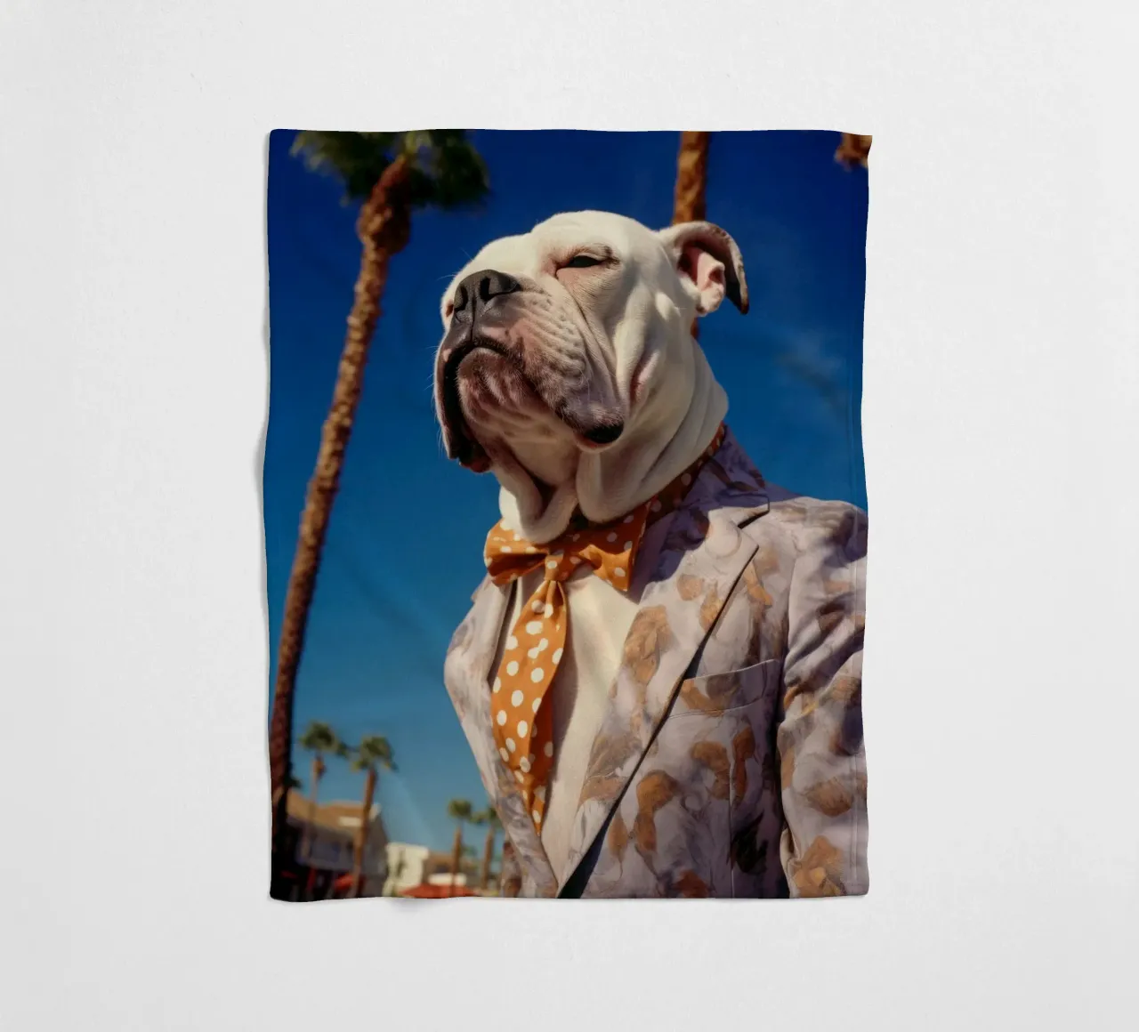 Mickey Fleecedecke von Affiches Chien Originales – Dogland