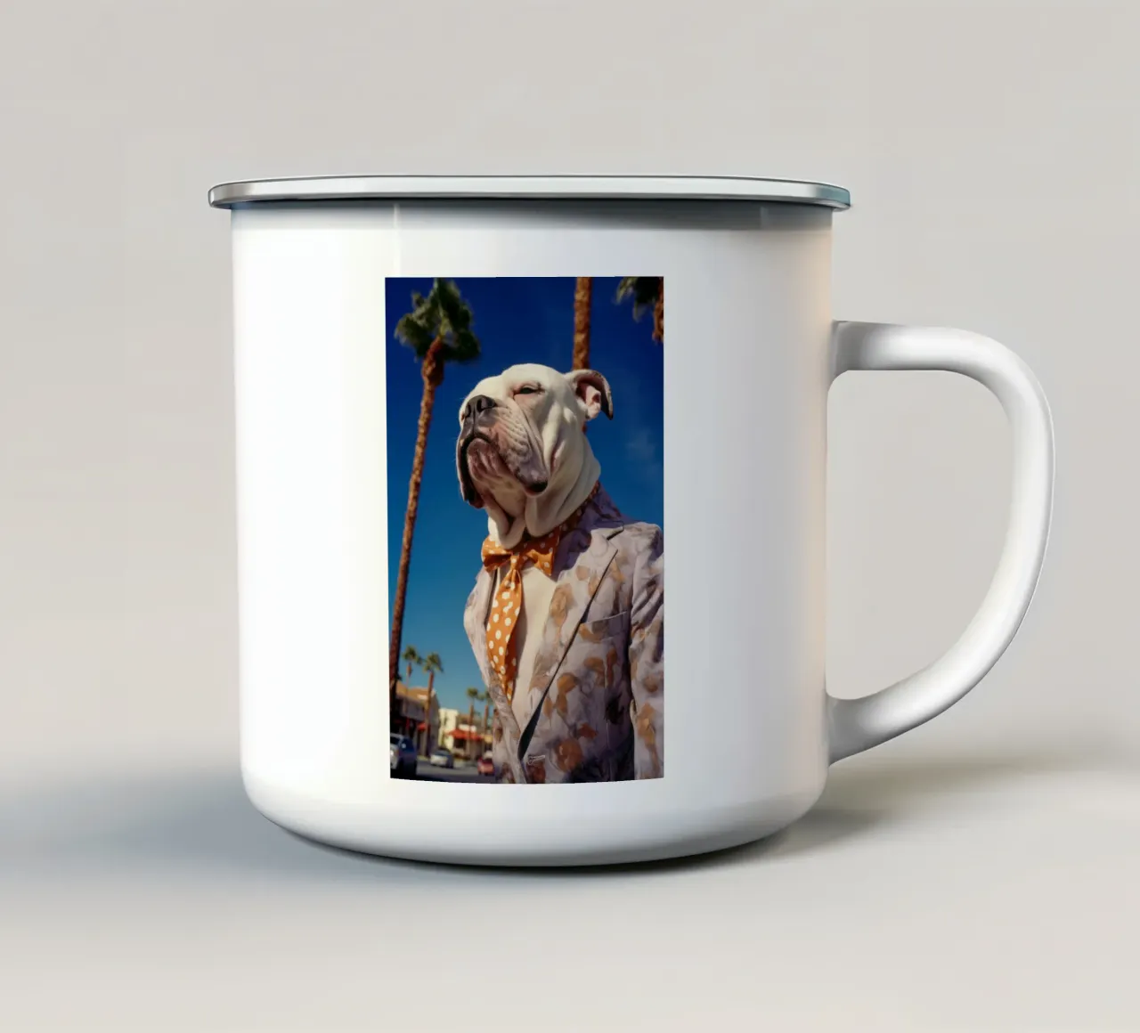 Mickey tazza in smalto da Affiches Chien Originales – Dogland
