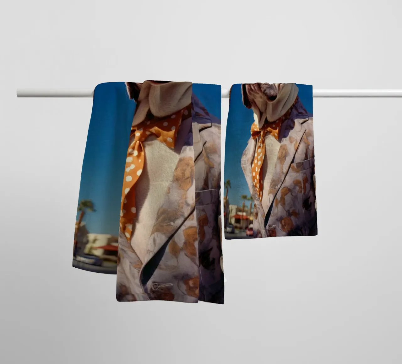 Mickey towel by Affiches Chien Originales – Dogland