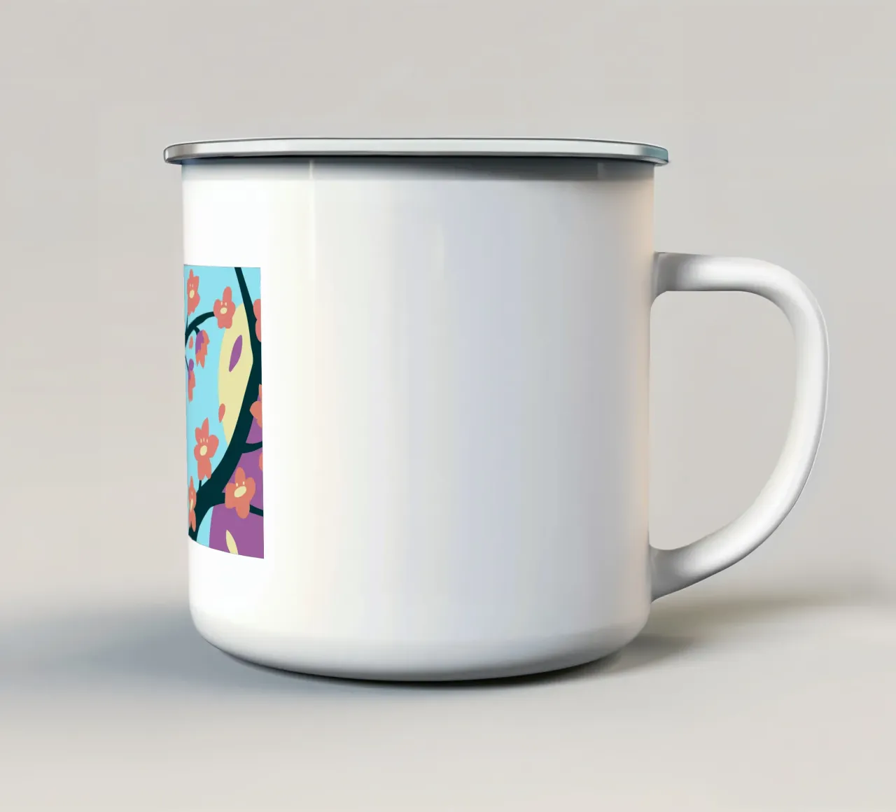 Fiore di sakura tazza in smalto da SPECIAL FLOWER PATTERNS