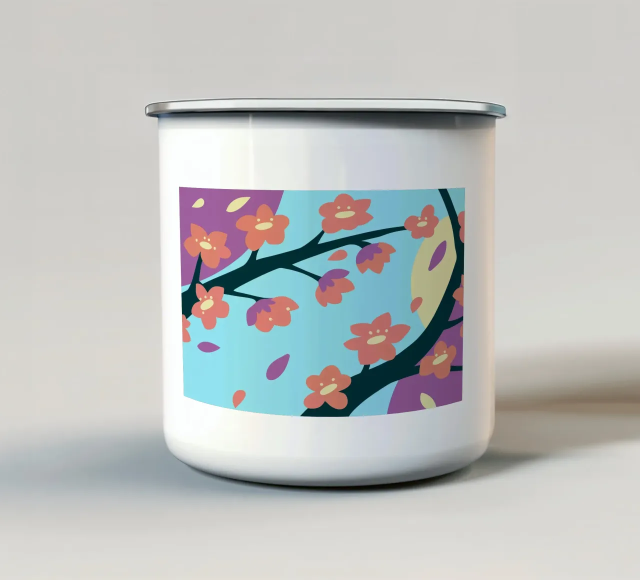 Fiore di sakura tazza in smalto da SPECIAL FLOWER PATTERNS