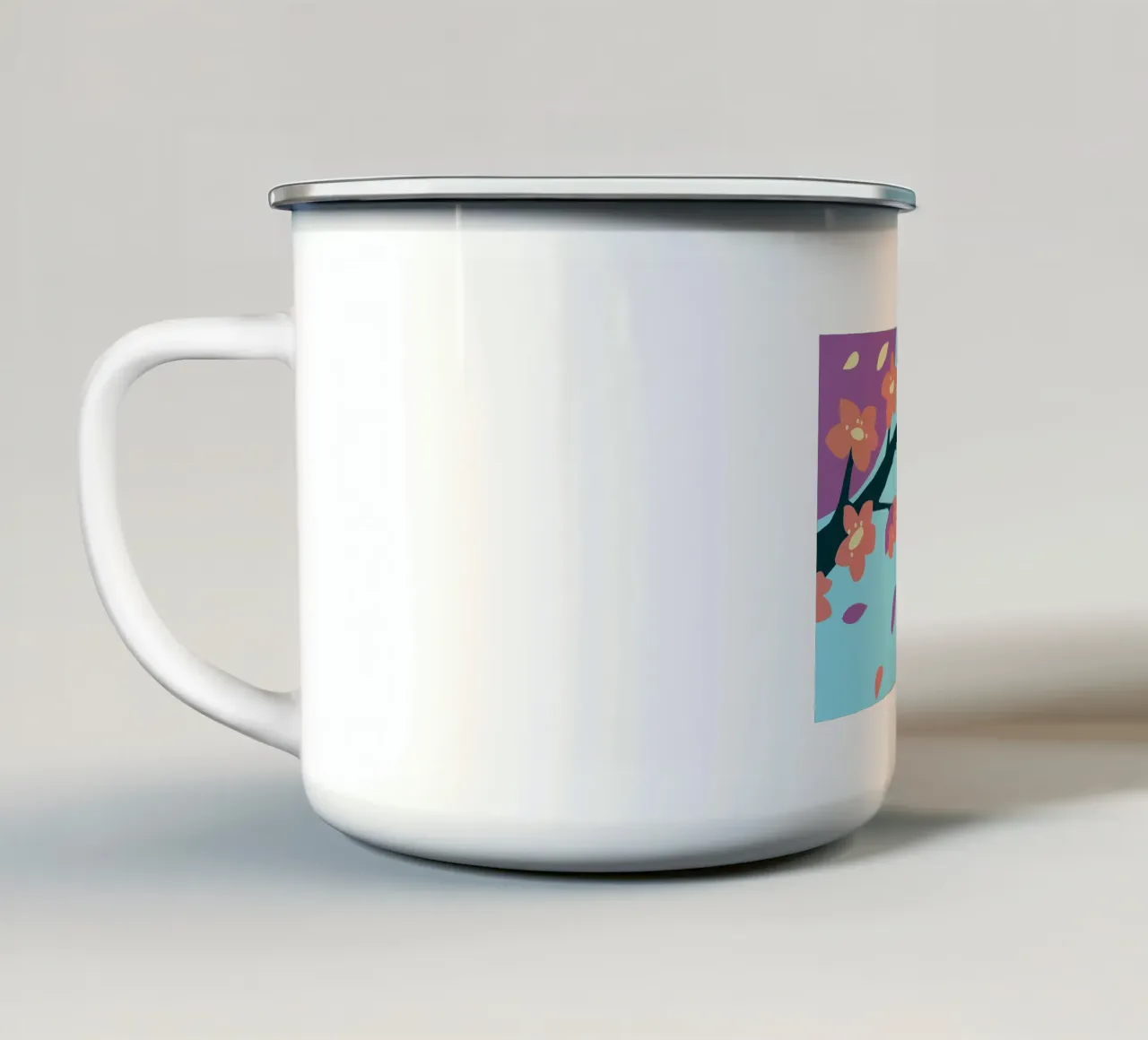 Fiore di sakura tazza in smalto da SPECIAL FLOWER PATTERNS