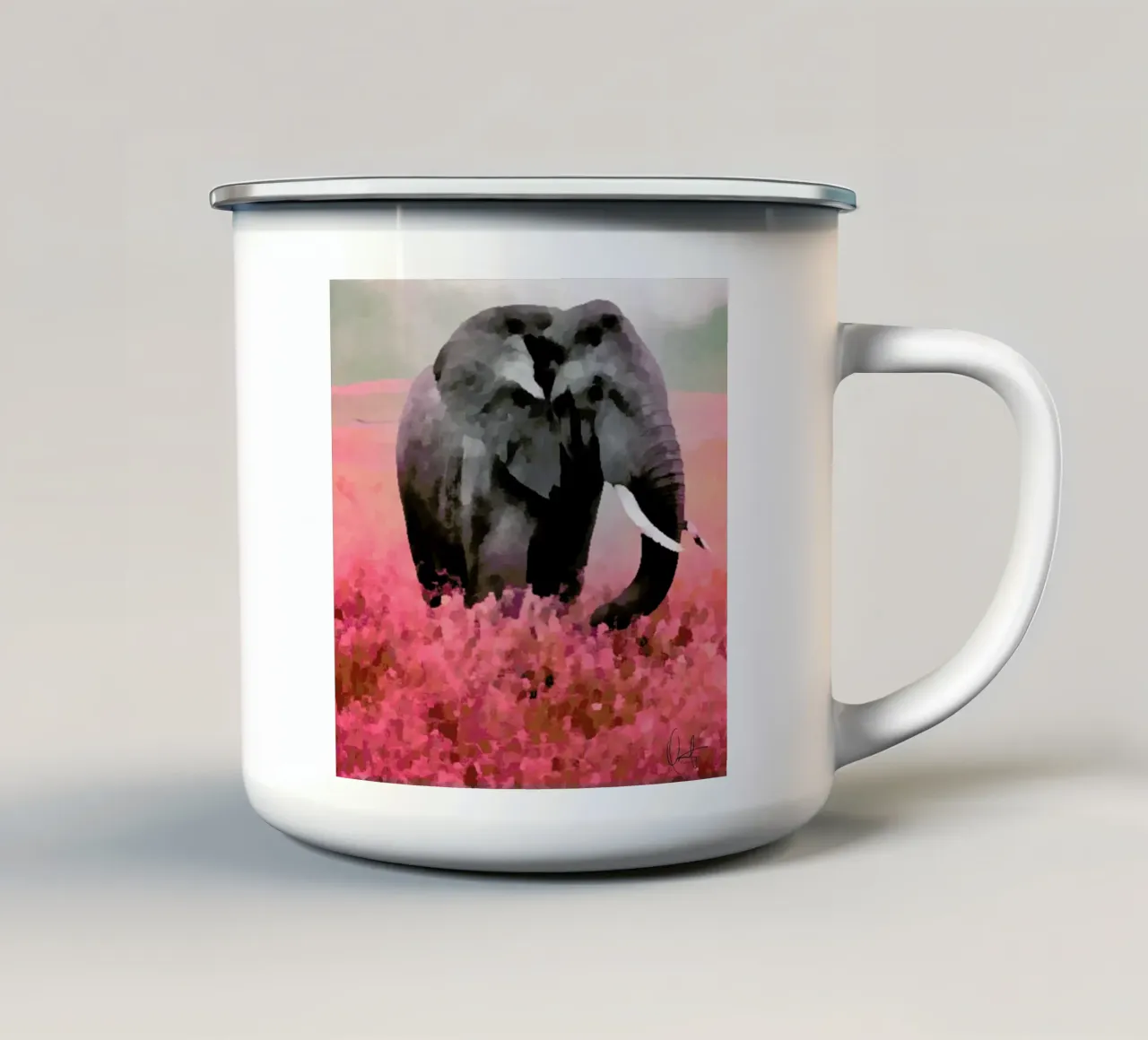 Ele-Phant tazza in smalto da Xchange Art Studio