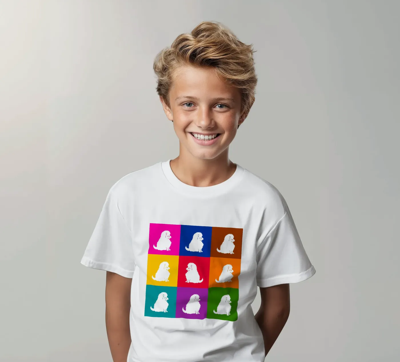 Piccolo spitz t-shirt bambini da Pop dogs