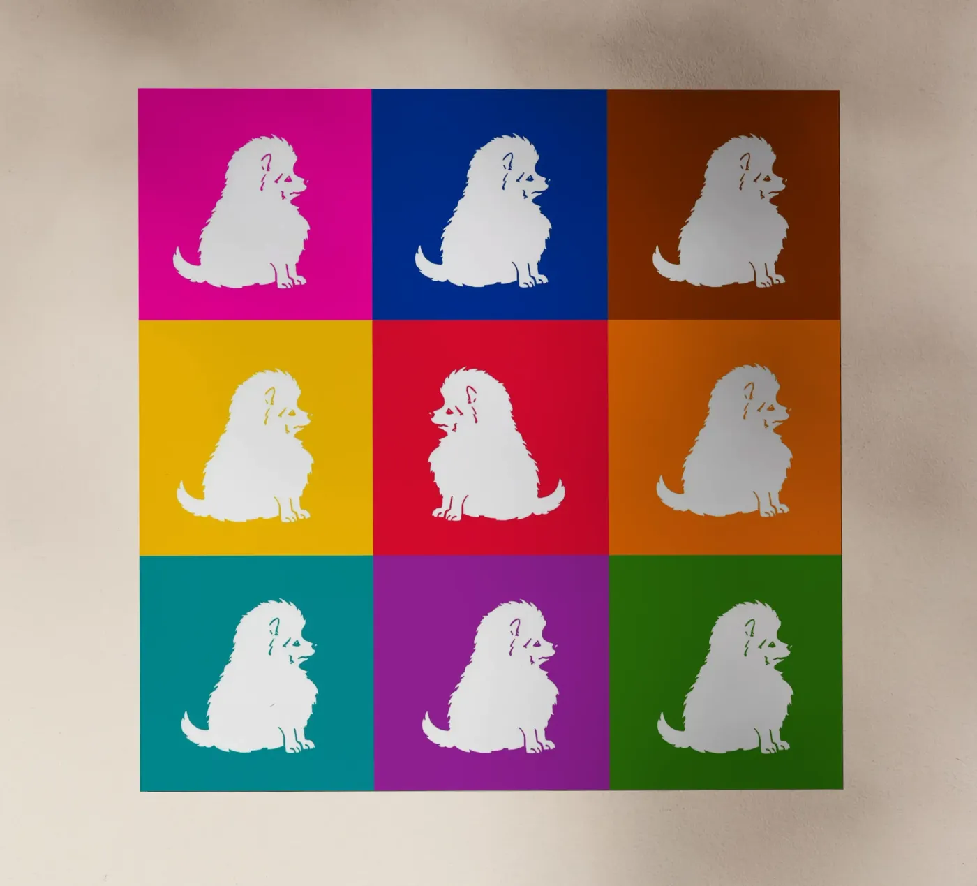 Piccolo spitz pellicola backlit da Pop dogs