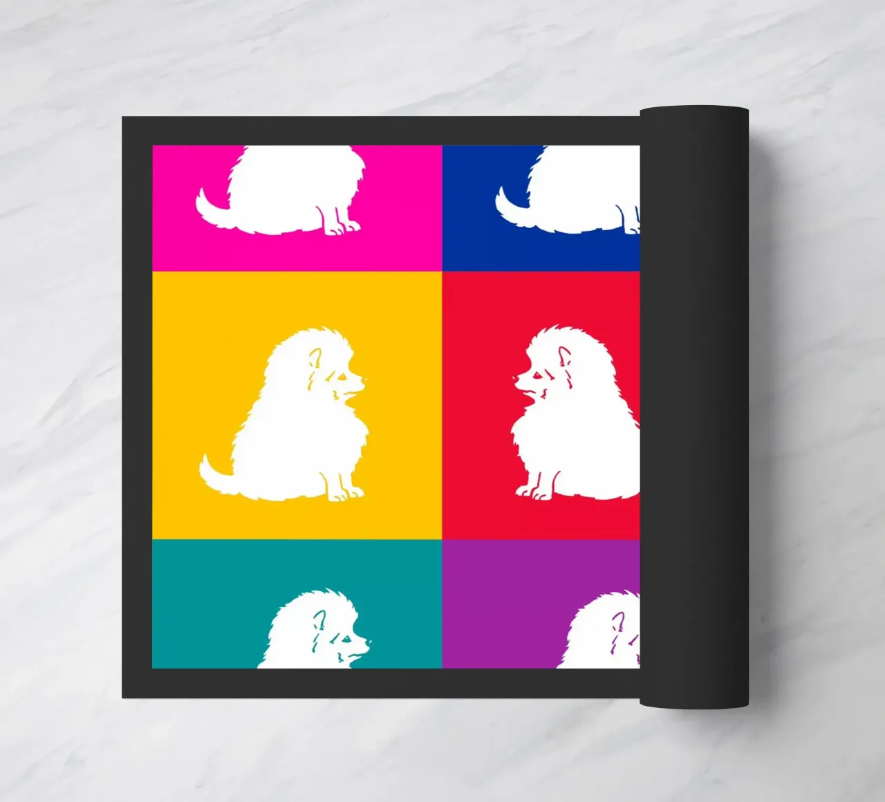 Small spitz doormat by Pop dogs