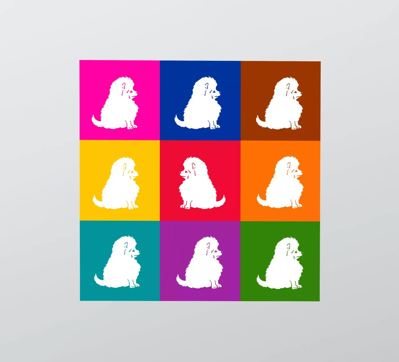 Small spitz sticker by Pop dogs