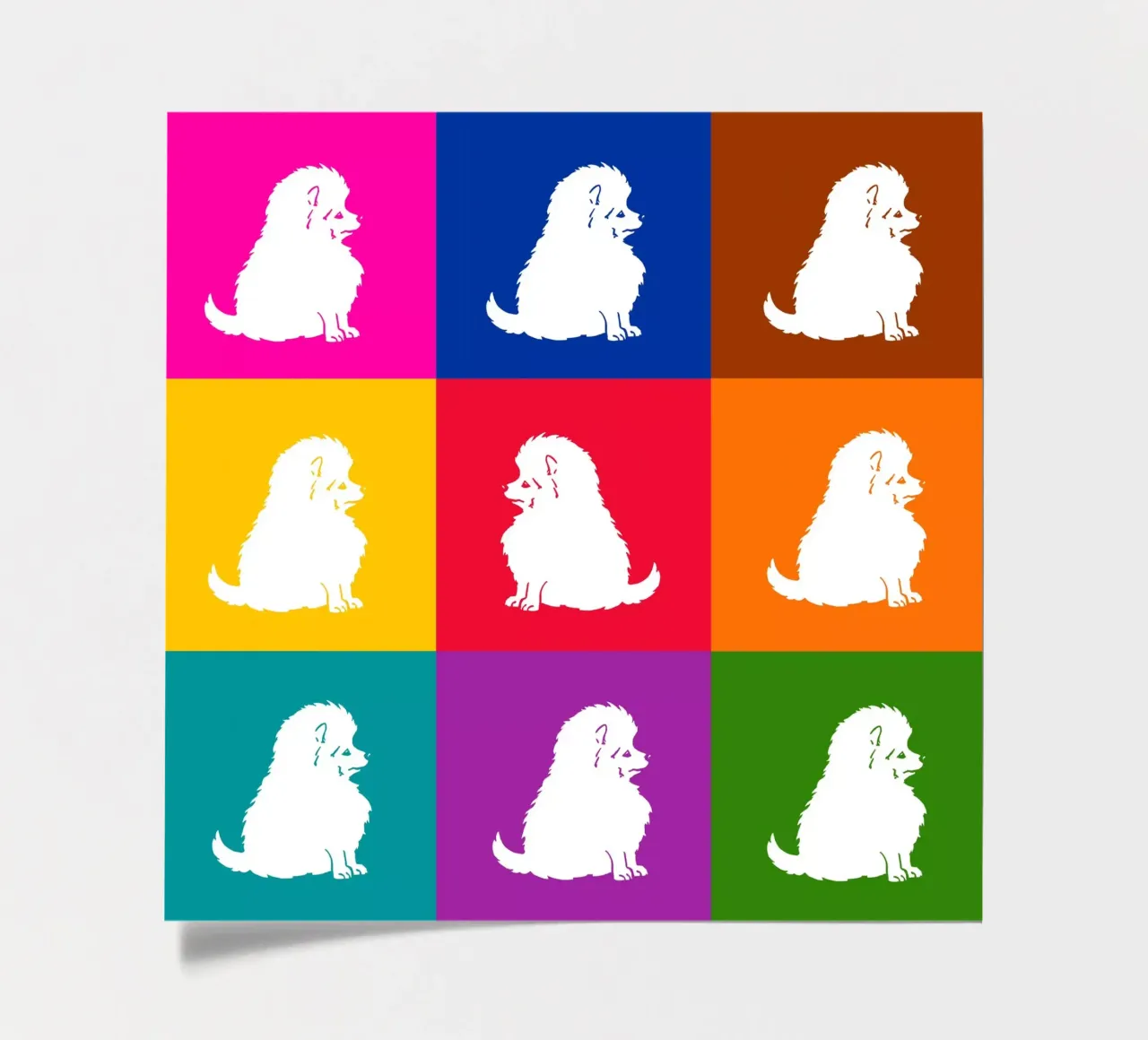 Small spitz sticker sheet by Pop dogs