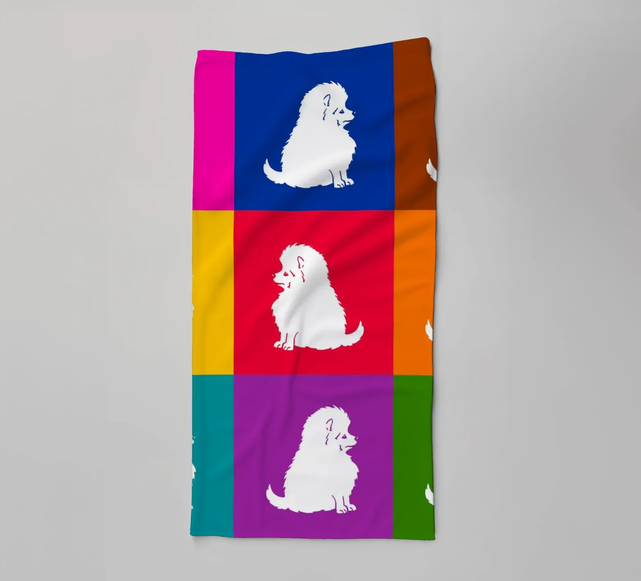 Small spitz towel by Pop dogs