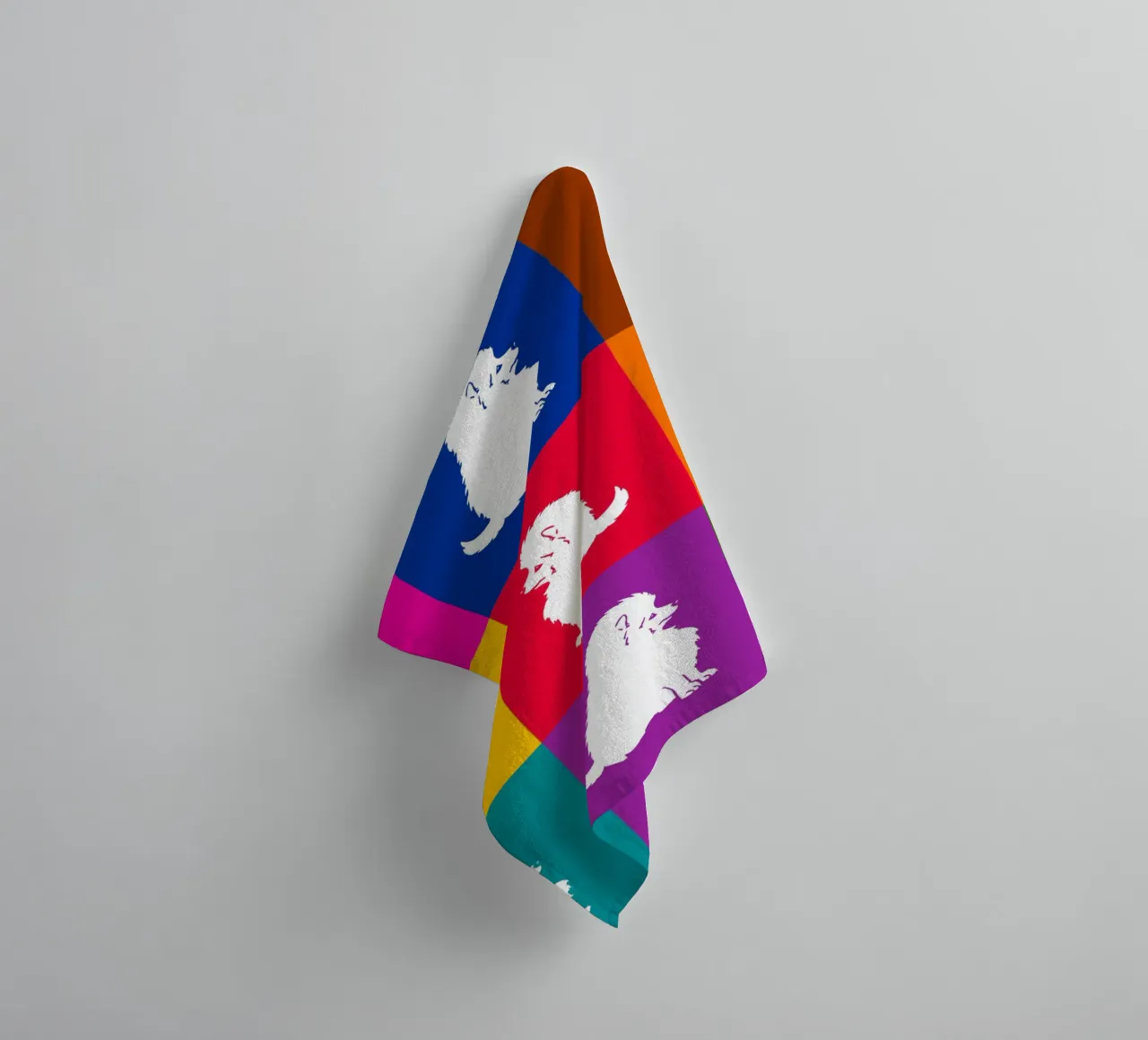 Small spitz towel by Pop dogs