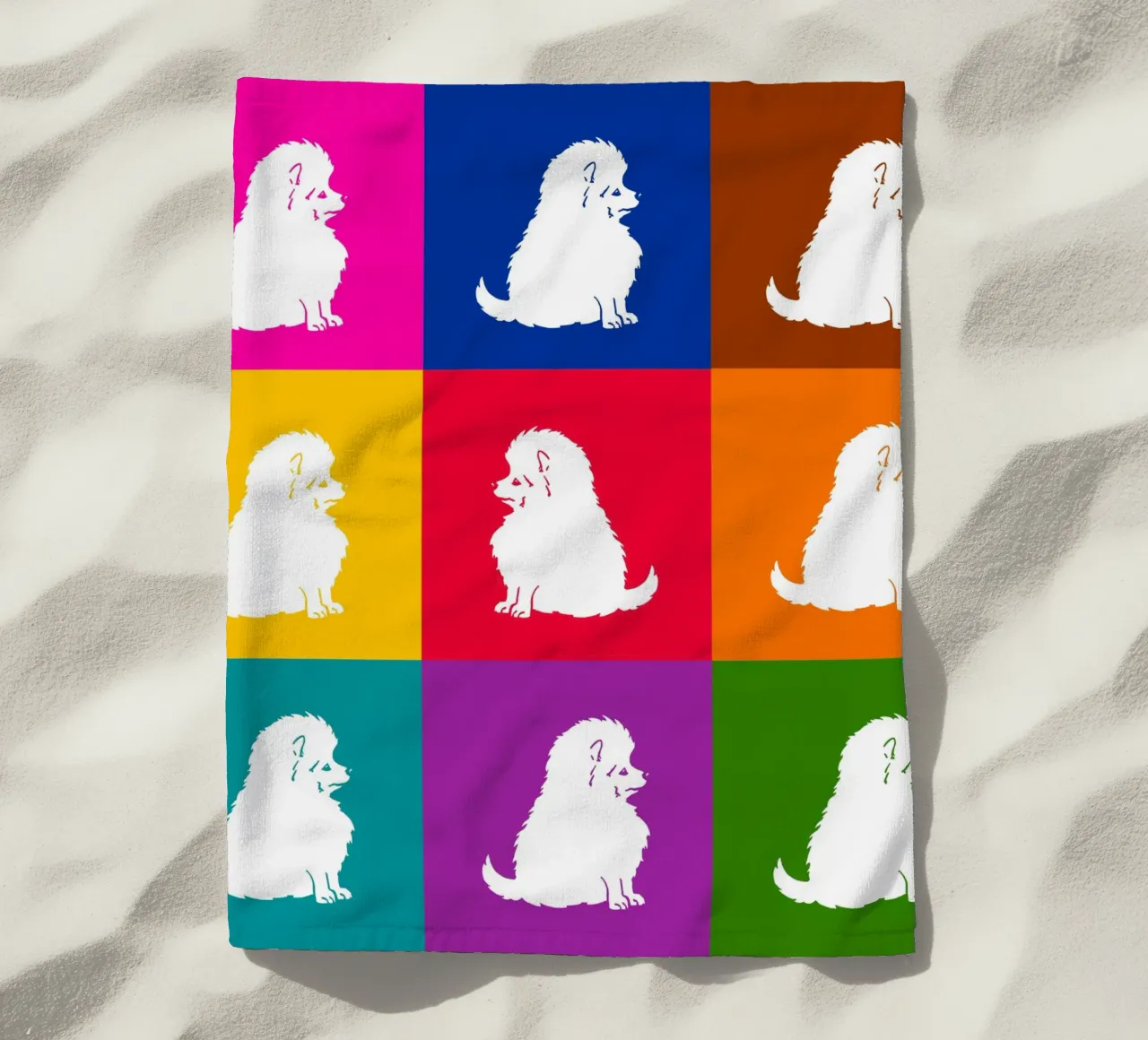 Piccolo spitz telo mare da Pop dogs