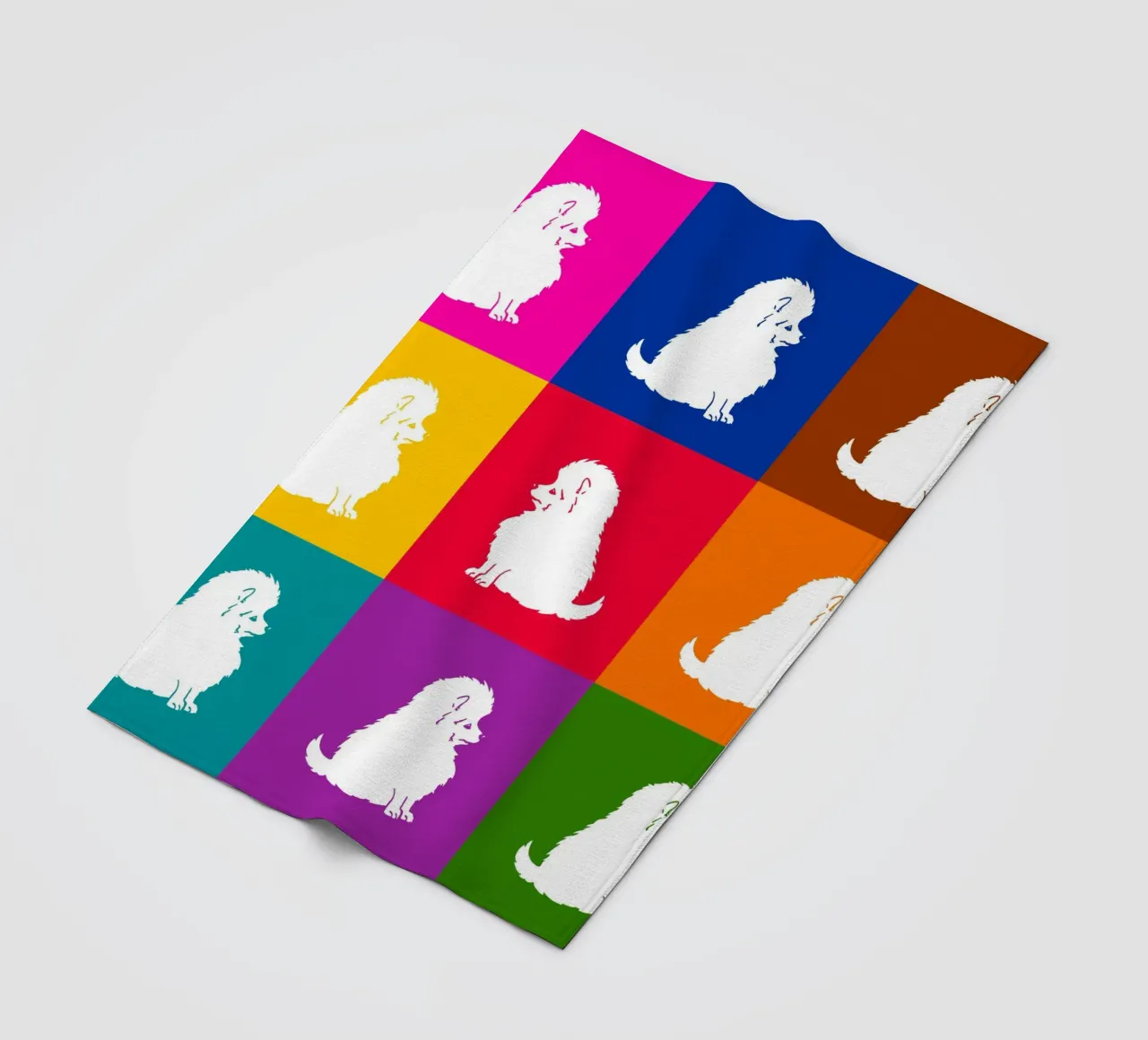 Kleine keeshond fleecedeken van Pop dogs