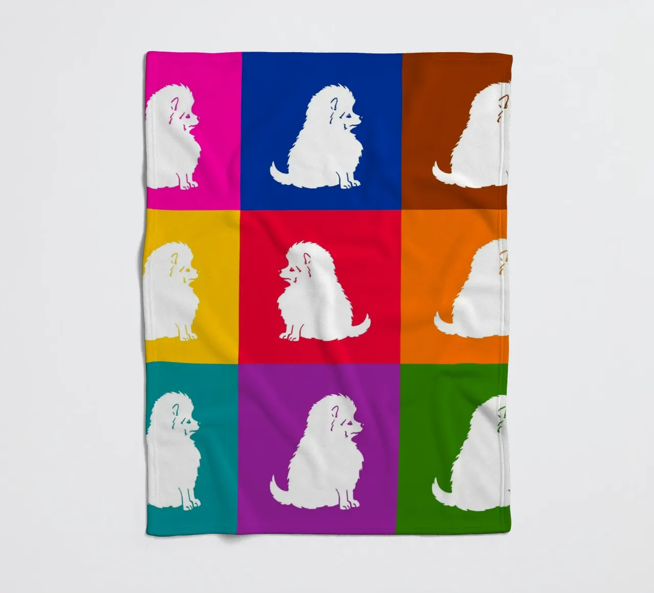 Kleine keeshond fleecedeken van Pop dogs