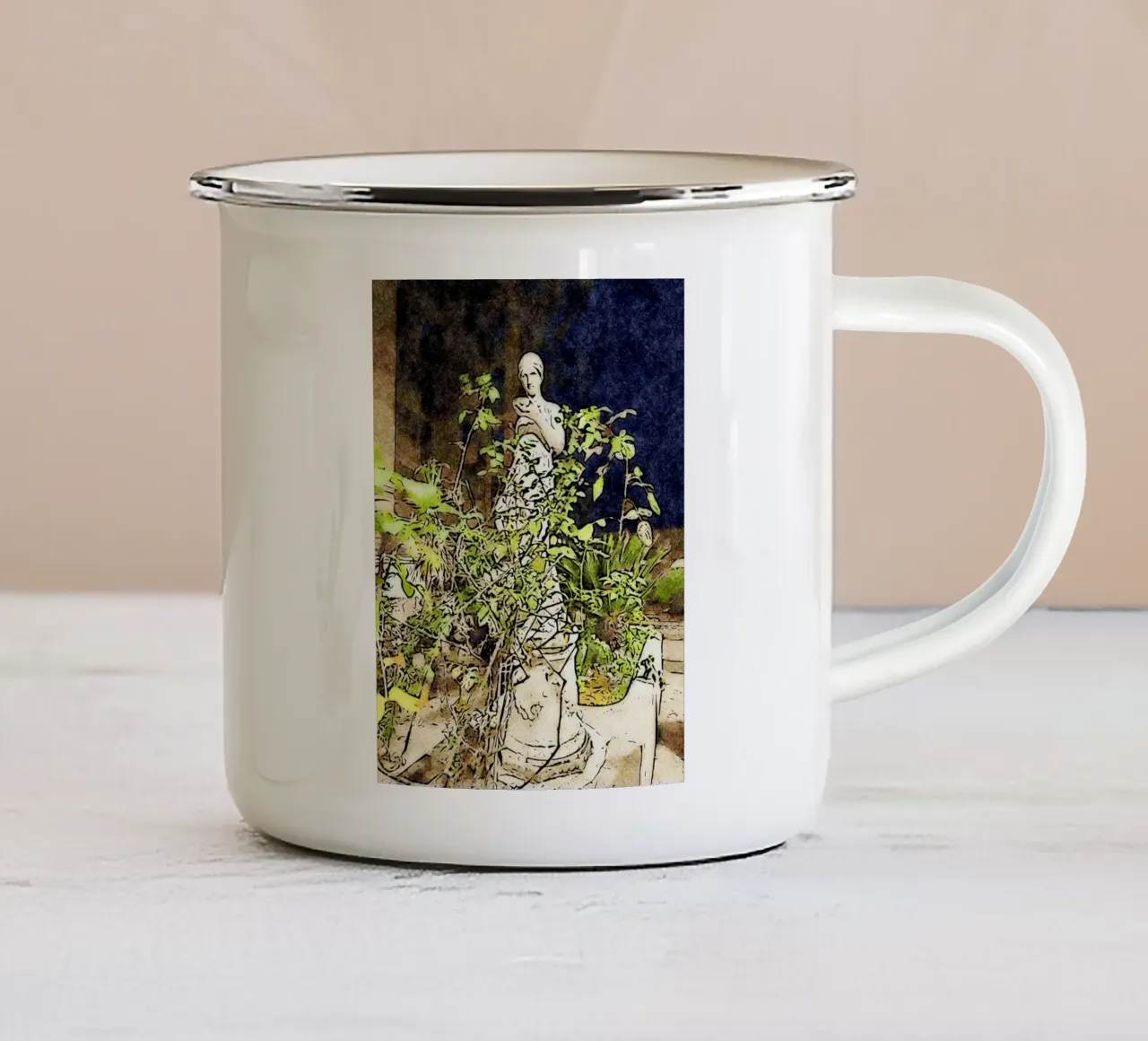 A Roma tazza in smalto da Piccola Serenata