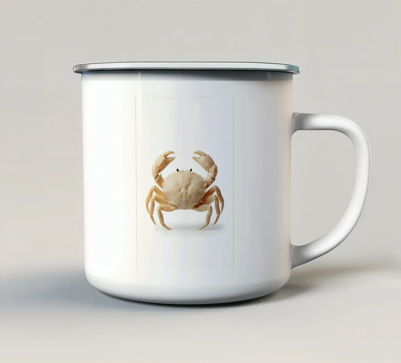 Parmesan Crab Art – Fun Surreal Cheese Sea Creature Design tazza in smalto da Tasty Critter Creations