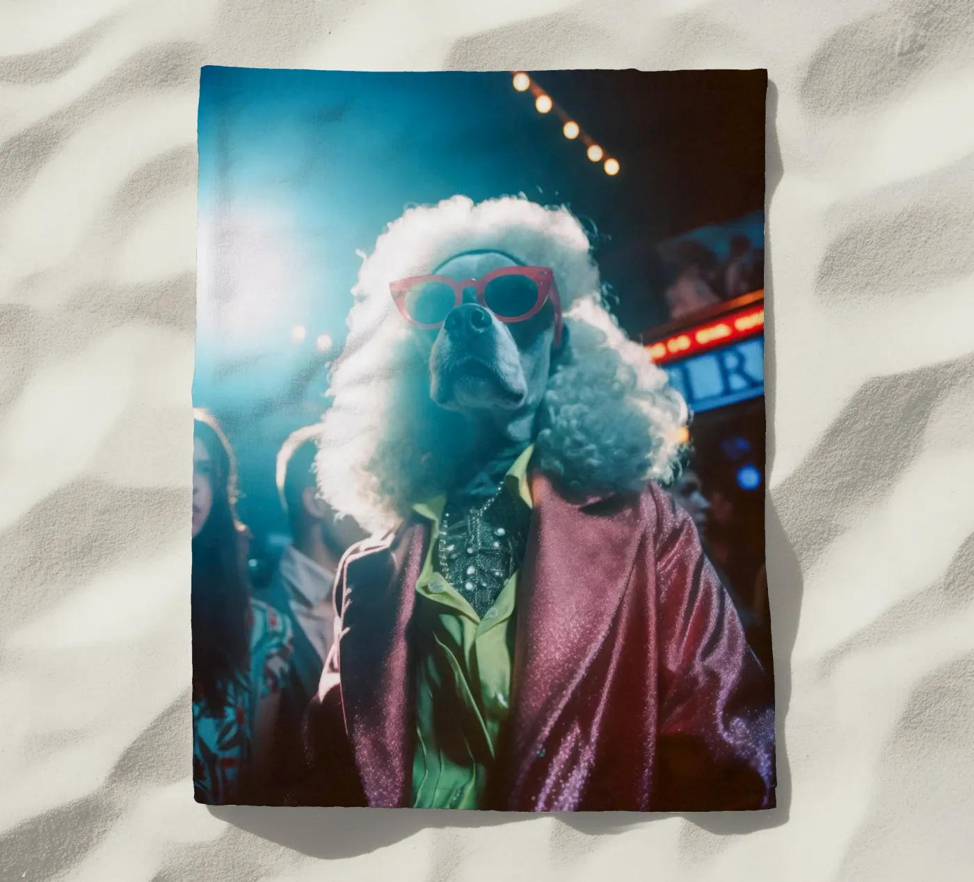 Sammy beach towel by Affiches Chien Originales – Dogland