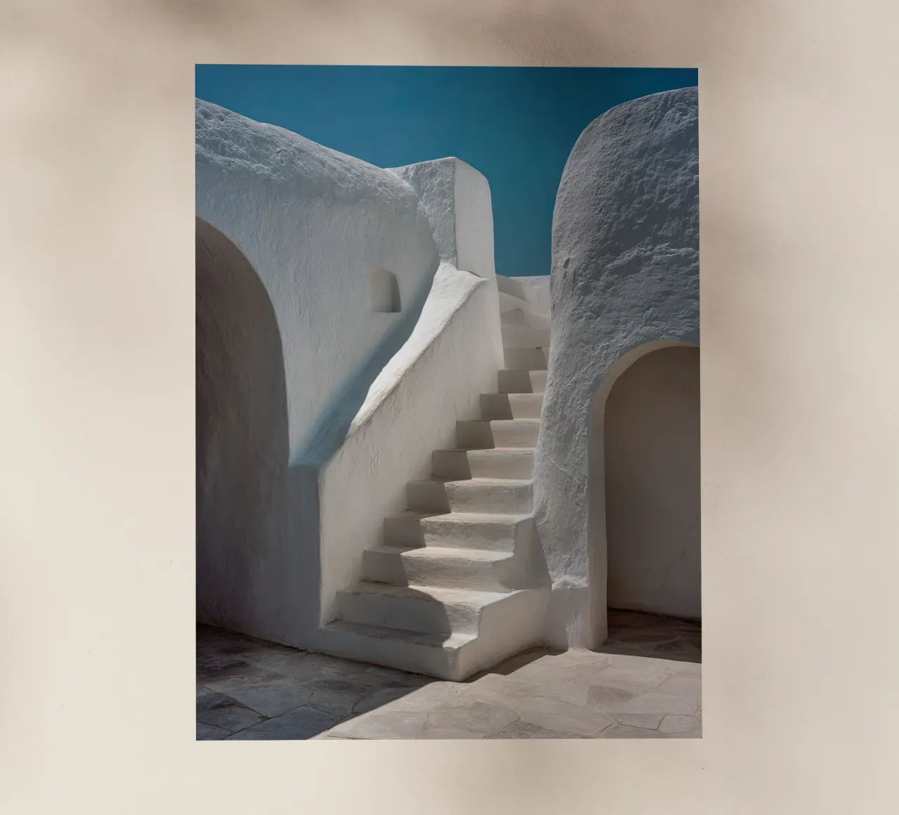 Scala mediterranea intagliata pellicola backlit da Affiches Minimalistes