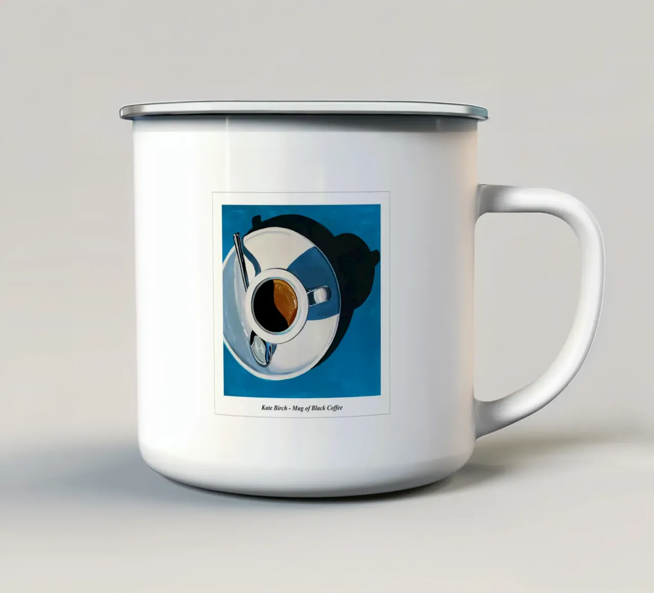 Kate Birch - Tazza di caffè nero tazza in smalto da aaron Shop